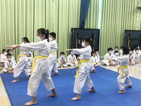 Hoạt động thi lên đai võ Karatedo Quý 1.2022 - Nhà Thiếu nhi Quận 7