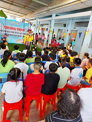 Sân chơi trường khuyết tật tại Xã An Thới Đông - Nhà Thiếu nhi Huyện Cần Giờ