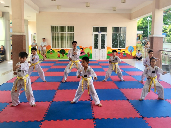 Kỳ thi nâng đai Taekwondo quý I năm 2021 - Nhà Thiếu nhi Quận Tân Phú