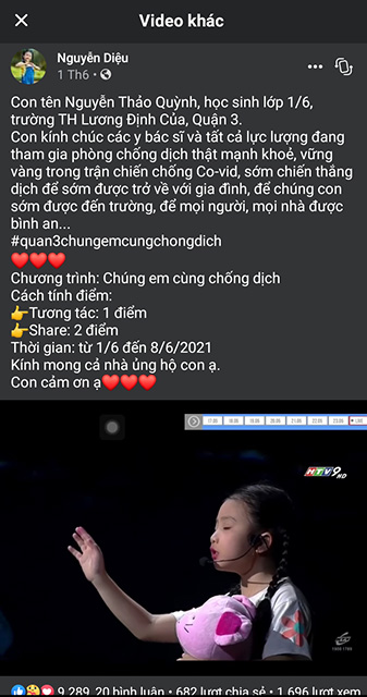 Chương trình Chúng em cùng chống dịch - Nhà Thiếu nhi Quận 3