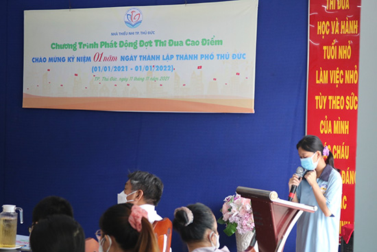 Chương trình phát động đợt thi đua cao điểm - Nhà Thiếu nhi Thành phố Thủ Đức