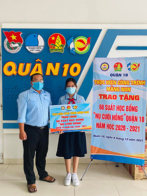 Hội nghị tổng kết và Trao học bổng Nụ cười hồng - Nhà Thiếu nhi Quận 10