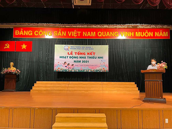 Hội nghị tổng kết hoạt động Nhà Thiếu nhi Quận 7 năm 2021