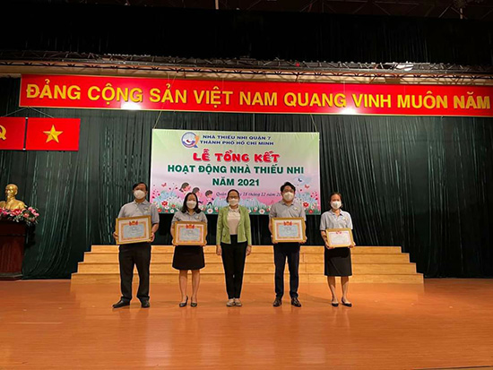 Hội nghị tổng kết hoạt động Nhà Thiếu nhi Quận 7 năm 2021