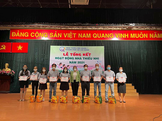 Hội nghị tổng kết hoạt động Nhà Thiếu nhi Quận 7 năm 2021