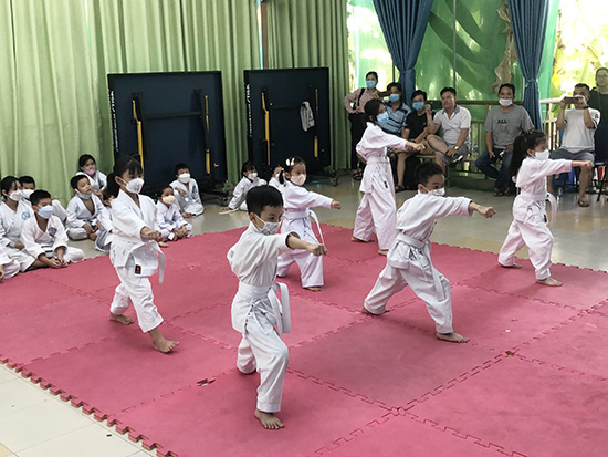Hoạt động thi lên đai võ Karatedo Quý 1.2022 - Nhà Thiếu nhi Quận 7