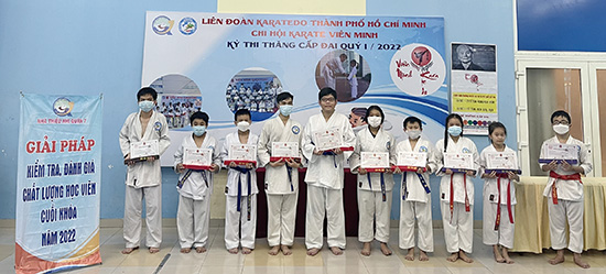 Hoạt động thi lên đai võ Karatedo Quý 1.2022 - Nhà Thiếu nhi Quận 7