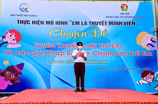 Mô hình Em là thuyết minh viên - Nhà Thiếu nhi Quận 7