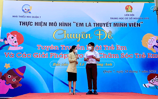 Mô hình Em là thuyết minh viên - Nhà Thiếu nhi Quận 7