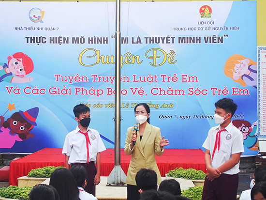 Mô hình Em là thuyết minh viên - Nhà Thiếu nhi Quận 7