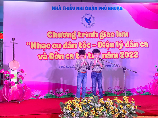 Sôi nổi Liên hoan Nhạc cụ dân tộc - điệu lý dân ca và Đờn ca tài tử năm 2022 - Nhà Thiếu nhi Quận Phú Nhuận