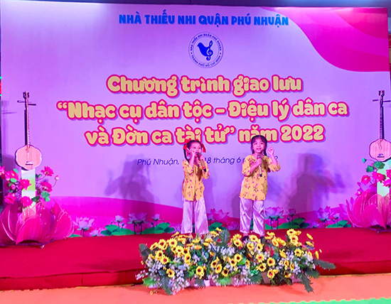 Sôi nổi Liên hoan Nhạc cụ dân tộc - điệu lý dân ca và Đờn ca tài tử năm 2022 - Nhà Thiếu nhi Quận Phú Nhuận