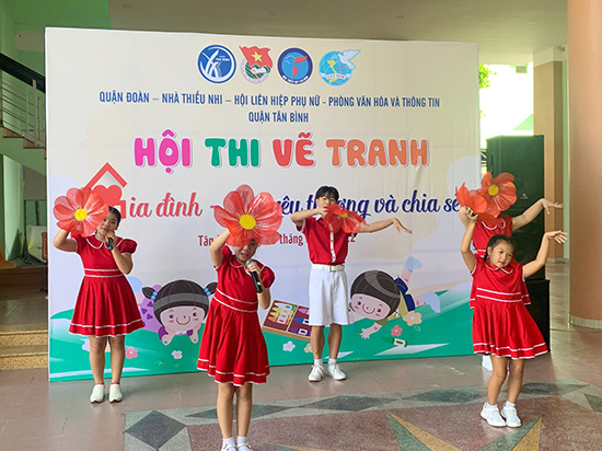 Hội thi vẽ tranh Ngày gia đình Việt Nam - Nhà Thiếu nhi Quận Tân Bình