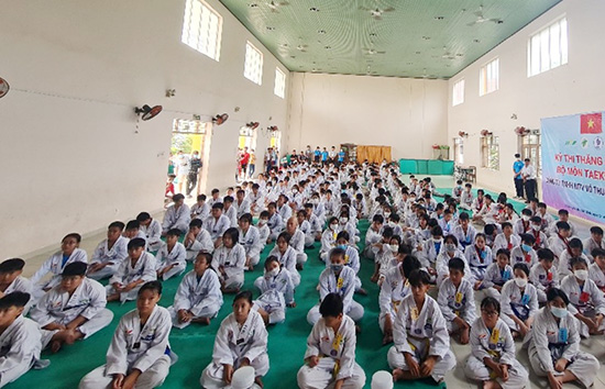 Kỳ thi thăng cấp đai bộ môn Taekwondo năm 2022 - Nhà Thiếu nhi Huyện Củ Chi