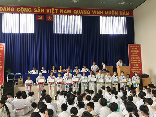 Kỳ thi thăng cấp đai bộ môn Taekwondo năm 2022 - Nhà Thiếu nhi Huyện Củ Chi