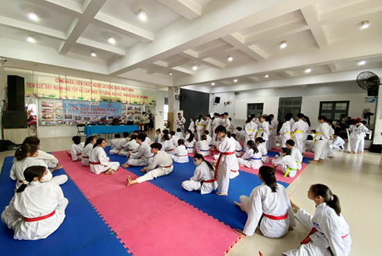 Tổ chức thi lên cấp đai lớp Taekwondo Quý 3 năm 2022 - Nhà Thiếu nhi Quận Bình Thạnh