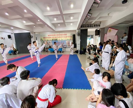 Tổ chức thi lên cấp đai lớp Taekwondo Quý 3 năm 2022 - Nhà Thiếu nhi Quận Bình Thạnh