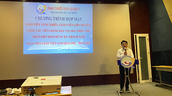 Hoạt động chào mừng ngày 20/11 - Nhà Thiếu nhi Quận 7