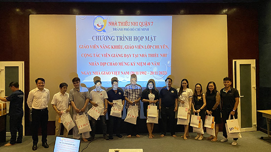 Hoạt động chào mừng ngày 20/11 - Nhà Thiếu nhi Quận 7