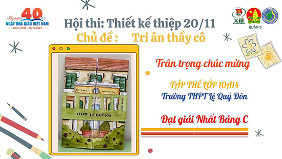 Hội thi Thiết kế thiệp 20-11 - Nhà Thiếu nhi Quận 3