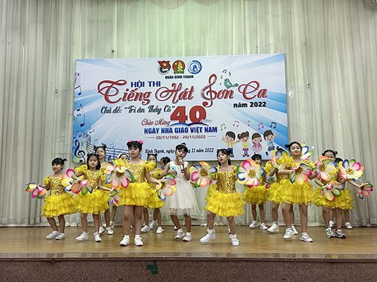 Hoạt động chào mừng ngày 20/11 - Nhà Thiếu nhi Quận Bình Thạnh