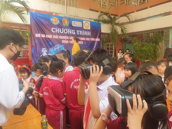 Giờ ra chơi trải nghiệm sáng tạo Khoa học và công nghệ - Nhà Thiếu nhi Quận 10