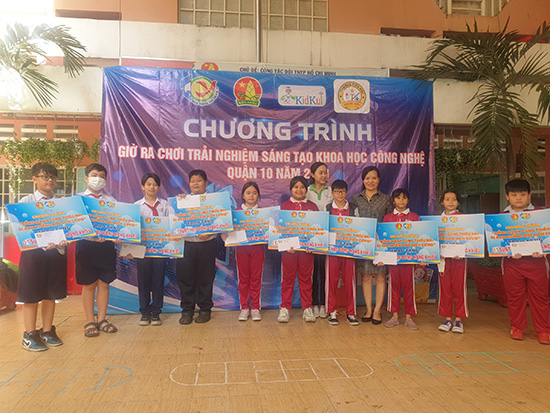 Giờ ra chơi trải nghiệm sáng tạo Khoa học và công nghệ - Nhà Thiếu nhi Quận 10