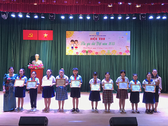 Hội thi Em yêu chữ Việt năm 2023 - Nhà Thiếu nhi Huyện Bình Chánh