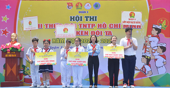 Hội thi nghi thức Đội và liên hoan tiếng kèn Đội ta Quận 3 năm học 2022 - 2023 - Nhà Thiếu nhi Quận 3