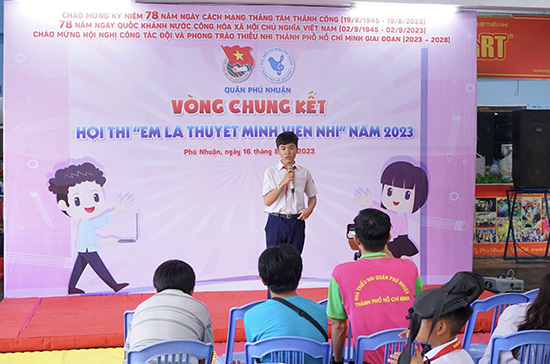 Hội thi Em là thuyết minh viên nhí năm 2023 - Nhà Thiếu nhi Quận Phú Nhuận