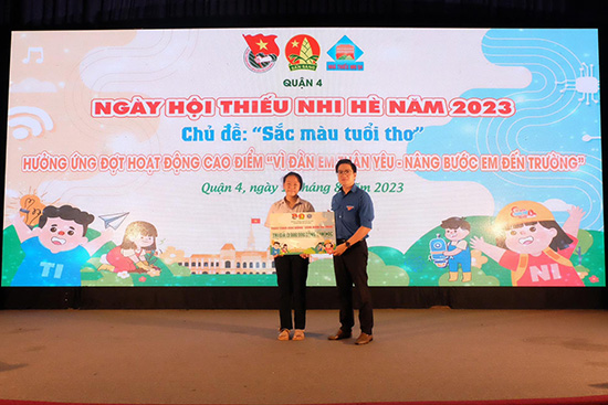 Hoạt động cao điểm Vì đàn em thân yêu năm 2023 - Nhà Thiếu nhi Quận 4