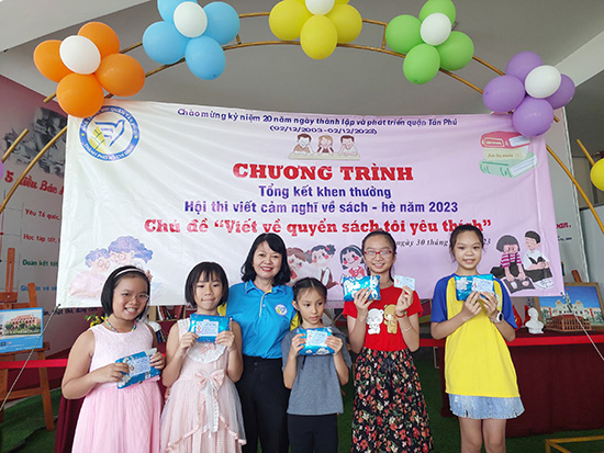Tổng kết trao giải hội thi viết cảm nghĩ về sách năm 2023 - Nhà Thiếu nhi Quận Tân Phú