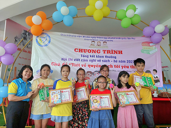 Tổng kết trao giải hội thi viết cảm nghĩ về sách năm 2023 - Nhà Thiếu nhi Quận Tân Phú