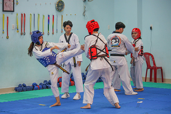 CLB võ Taekwondo tổ chức thi nâng cấp quý 3 năm 2023 - Nhà Thiếu nhi Quận 3