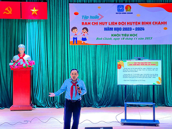 Tập huấn Ban chỉ huy Liên đội năm học 2023 - 2024 - Nhà Thiếu nhi Huyện Bình Chánh