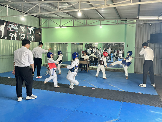 Kỳ thi thăng cấp đai bộ môn Taekwondo năm 2023 - Nhà Thiếu nhi Huyện Củ Chi