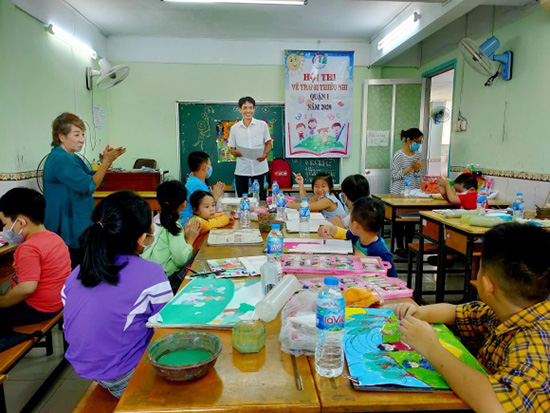 Hội thi vẽ tranh - Nhà Thiếu nhi Quận 1